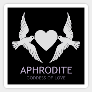 Aphrodite Greek Goddess of Love and Beauty Dove Symbol Magnet